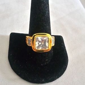 Man's lovely white topaz dress ring Size 10.25